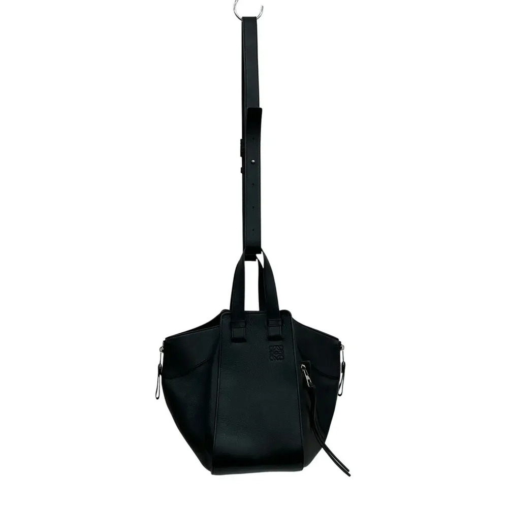 Loewe Hammock Shoulder Bag Leather Black